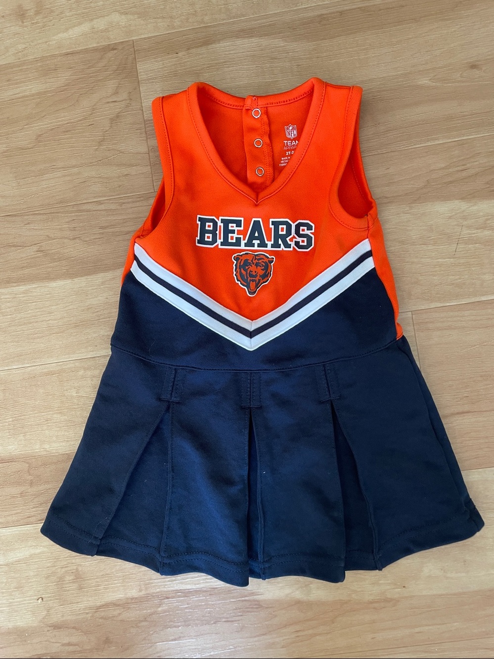 NFL Chicago Bears Toddler Girls Cheer Dress Size 2T cheerleader